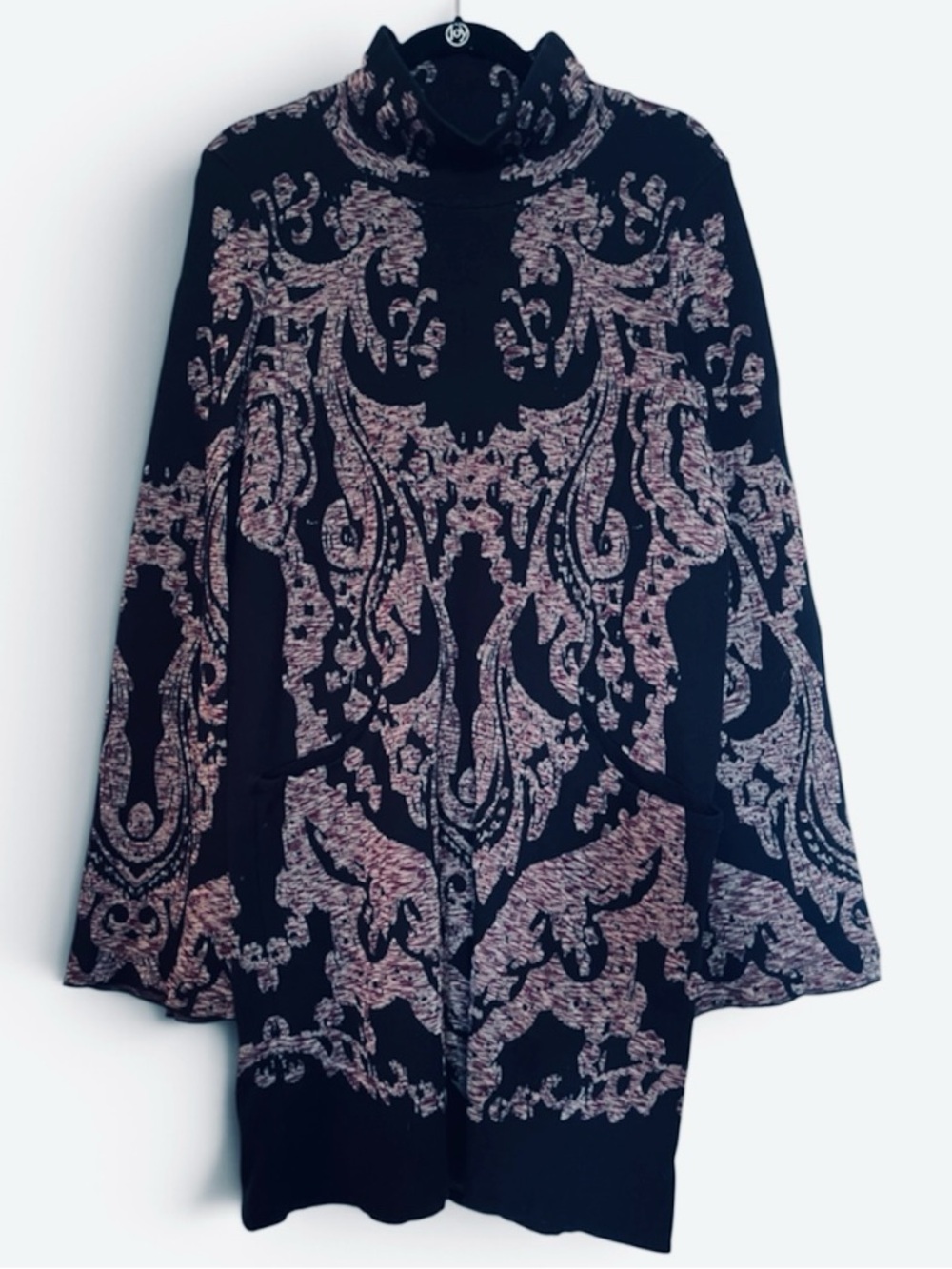 Free People Modern Love Size Large Cotton Knit Mini Sweater Dress - Picture 8 of 9